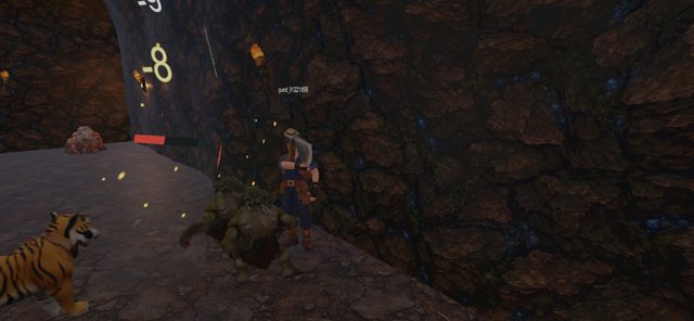 Real-time combat with trollkin in the caves below the village (0.5.51)